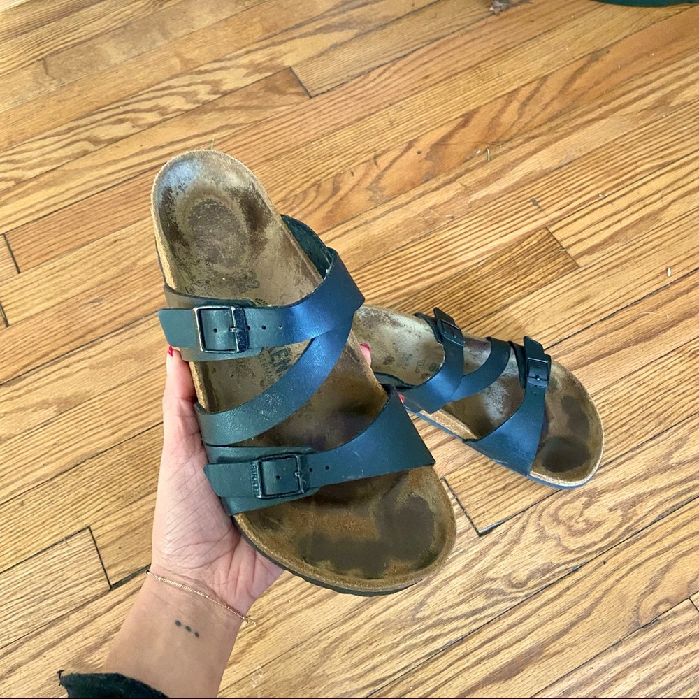Womens Birkenstock Salina Slide Sandal - Black - Size 39